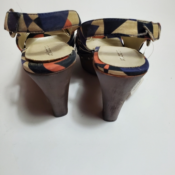 Xhilaration Tobbyn Platform Slingback Open Toe Heel, Multicolor, Sz 8. - Picture 6 of 11